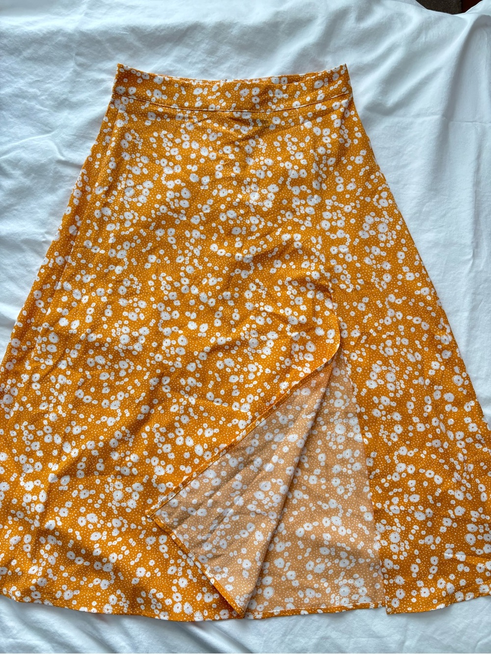 Yellow Midi Skirt